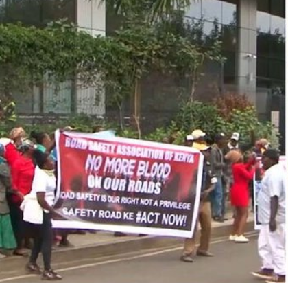 Protesters storm NTSA headquarters demanding Director General George Njao’s resignation over corruption, road carnage, and failed system