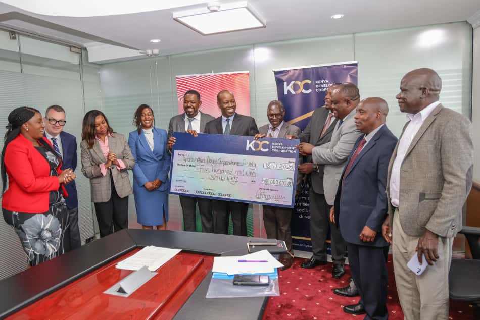 KDC allocates Ksh500 million to Githunguri Dairy Cooperative to expand MSME financing and boost economic growth