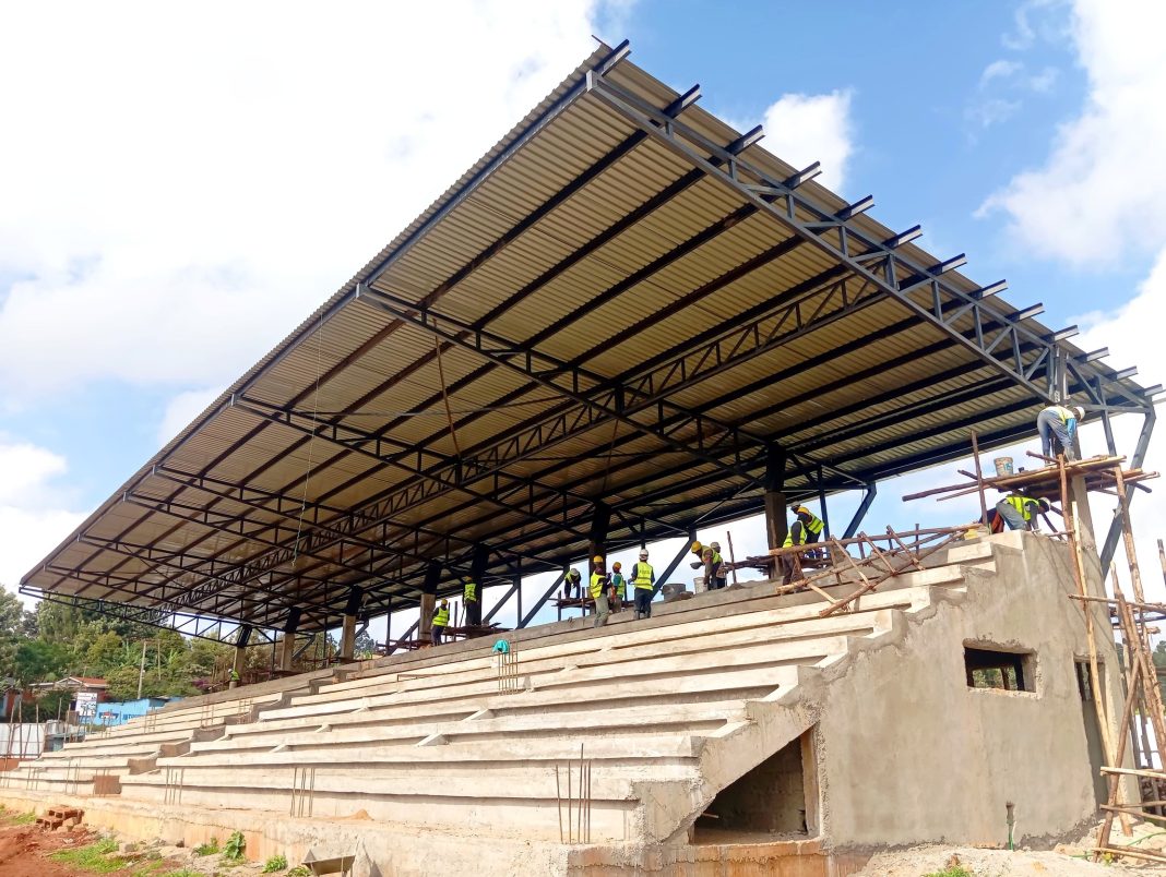 Modern Kanjeru Stadium in Kabete taking shape as Kiambu County pushes to complete state-of-the-art sports facility