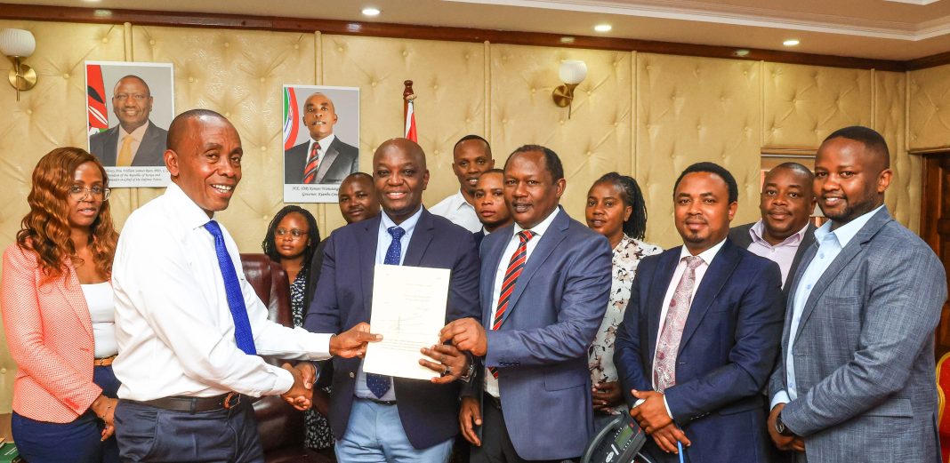 Kiambu governor Wamatangi assents 2025 Finance Act, cuts business permit charges, land rates, empowers youth creatives