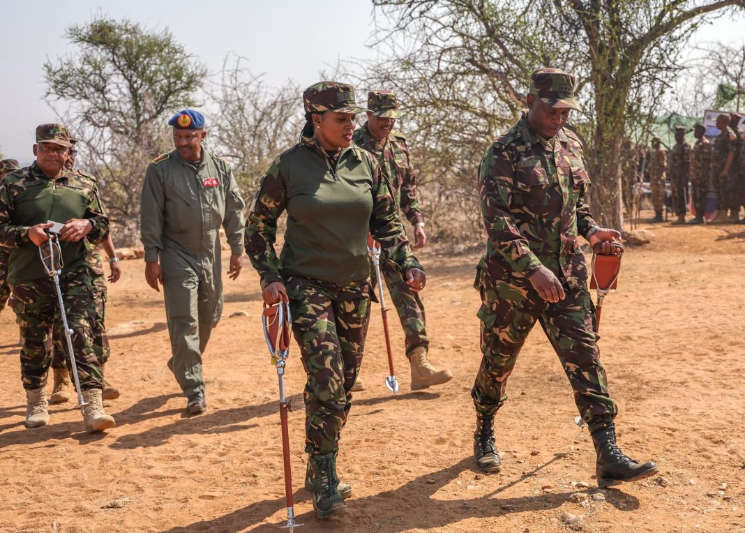 CS Tuya visits KDF troops in Somalia