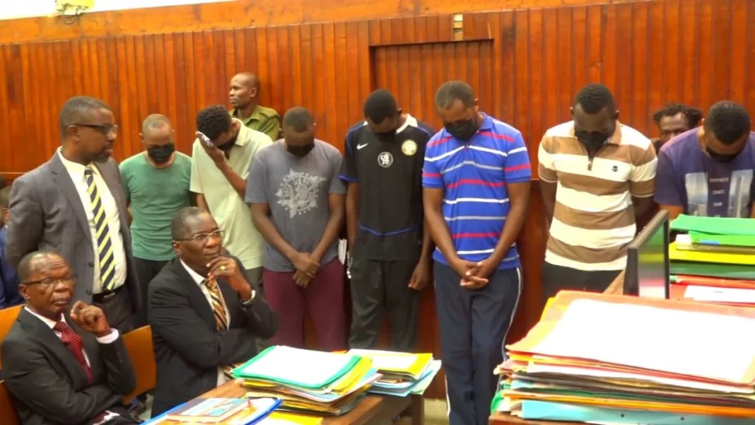 Court releases seven KDF officers on bond in Ksh192 million meth case