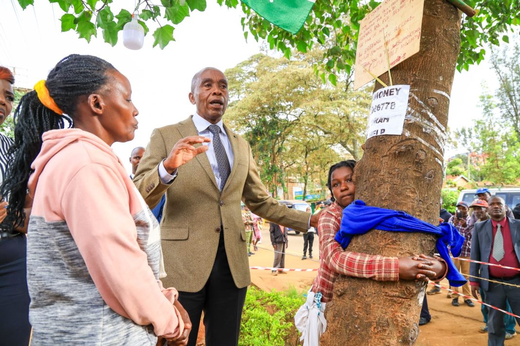 Wamatangi supports teen’s tree protest in Kiambu
