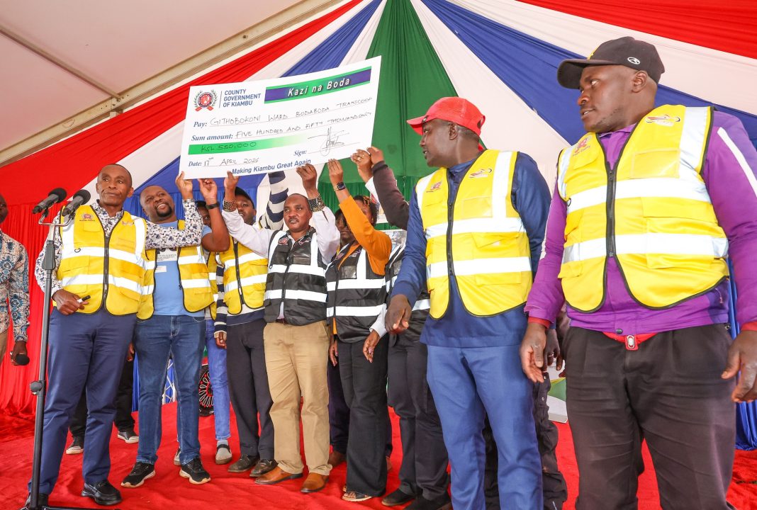 Wamatangi funds bodaboda groups in Gatundu North