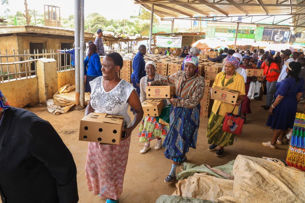 Kiambu County empowers women in Gitaru Ward with kienyeji chicks