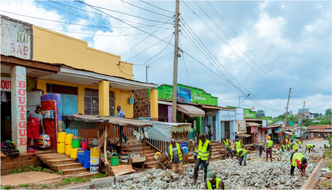 Kiambaa MP John Kawanjiku launches cabro works in Ndenderu
